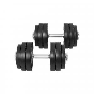 Hantle do treningu Gorilla Sports 2x15kg z uchwytami