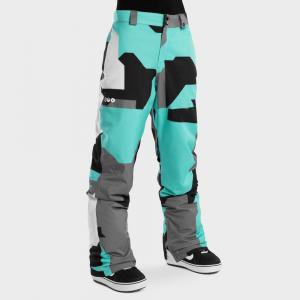 Kobieta Sporty zimowe Damskie spodnie snowboardowe P1-W Sleet Siroko Turkusowy