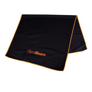 Szybkoschnący ręcznik sportowy Black/Orange GymBeam