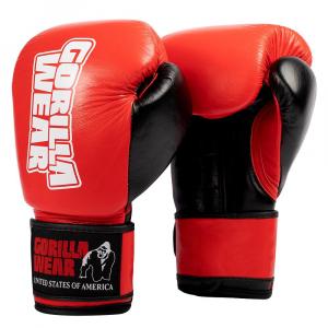 Ashton Pro Rękawice bokserskie - Czerwony/Czarny - 12oz