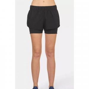 Spodenki damskie z getrami do biegania Adidas M10 Dual Short Climalite czarne