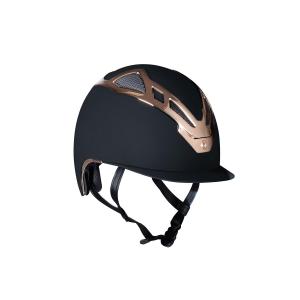 Kask Apex Chrome Czarny Mat/Różowe Złoto