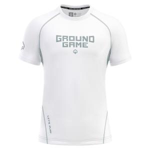 Rashguard do MMA/BJJ męski Ground Game Athletic Platinum z krótkim rękawem