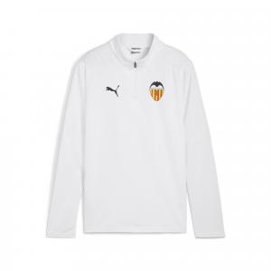 Młodzieżowa bluza treningowa z zamkiem 1/4 Valencia CF PUMA White