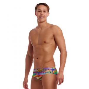 Kąpielówki męskie slipy na basen treningowe Funky Trunks Static Stack