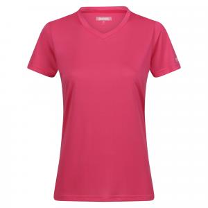 T-shirt Damski Jeden Kolor W Serek Fingal