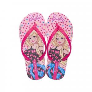 Japonki plażowe dziecięce Ipanema Barbie Kids Pink/Pink