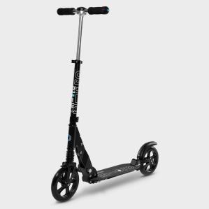 Micro Suspension czarna - hulajnoga z podwójnym zawieszeniem