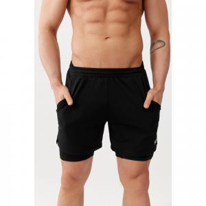 Męskie spodenki sportowe z podspodenkami Rough Radical Fast Duo Shorts