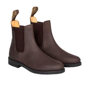 Buty jodhpur z nubuku z bocznymi elastycznymi paskami