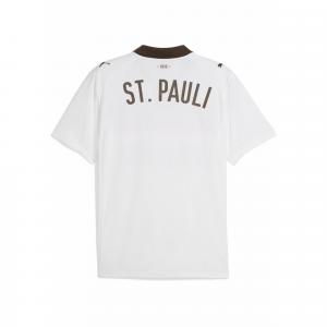 Męska koszulka wyjazdowa FC St. Pauli 25/26 PUMA White Espresso Brown