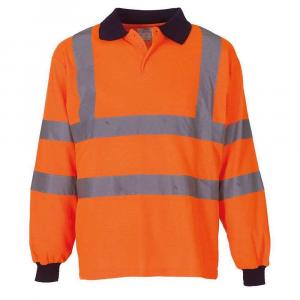 Męska Koszulka Polo Z Długim Rękawem HiVis