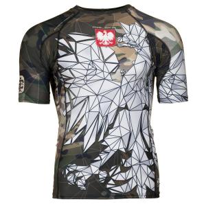 Koszulka Męska na siłownię rashguard MMA EXTREME HOBBY POLSKA CAMO