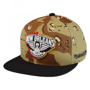 Czapka z daszkiem Mitchell & Ness NBA New Orleans Pelicans Choco -NOPYYPPPCAMO