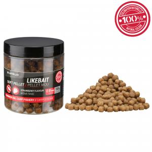 Miękki pellet haczykowy CAPERLAN likebait 8 mm truskawka