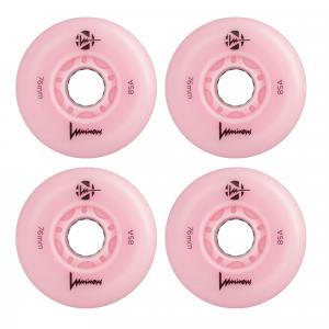 4 kółka do rolek fitness Luminous LED 76mm/85a świecące