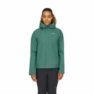 Kurtka przeciwdeszczowa damska Rab Downpour Eco Jacket z kapturem