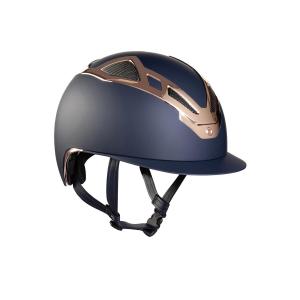 Kask apex chrome niebieski mat/różowe złoto