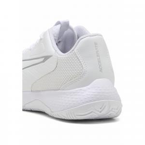 Młodzieżowe buty do piłki ręcznej Accelerate 4 PUMA White Silver Metallic