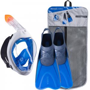 Zestaw do snorkelingu Subea maska Easybreath 500 + płetwy