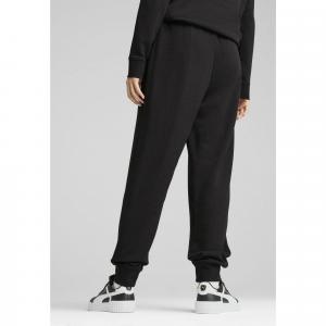 Damskie spodnie dresowe ESS METALLIC PUMA Black Metallic Gold