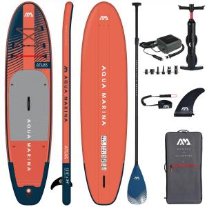 Deska SUP Aqua Marina Atlas 12'0 366 cm Carbon + Pompka Elektryczna PBG 6