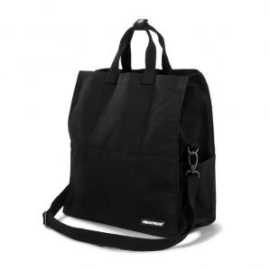 Torba Rowerowa Z Recyklingu City Tote Bag 22 Litry 36 X 32 X 19 Cm - Czarna