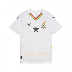 Młodzieżowa koszulka domowa Ghana 2025 PUMA White Pelé Yellow