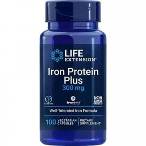 Żelazo Iron Protein Plus 300mg Life Extension 100 caps
