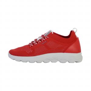 Tenisówki Geox Model D Spherica Kolor Czerwony