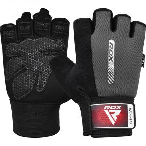 Fitness Handschoenen W1 - Met open vingertoppen Grijs - Szary - XL