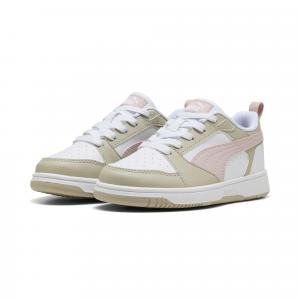 Dziecięce sneakersy Rebound V6 Lo PUMA White Mauve Mist Desert Dust Pink Beige