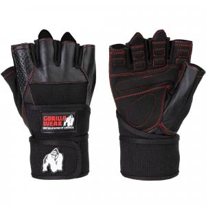 Dallas Wrist Owijki Gloves - Czarny/Czerwony Stitched