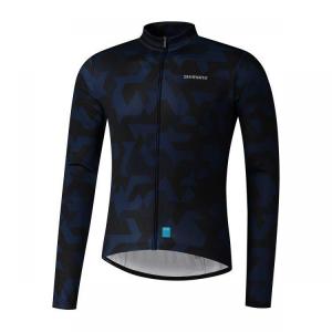 Koszulka rowerowa męska Shimano Vertex Printed JRSY z długim rękawem