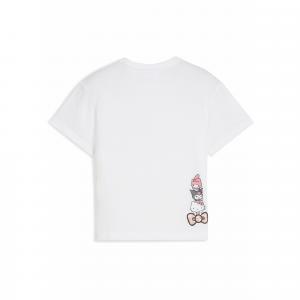 Dziecięca luźna koszulka PUMA x HELLO KITTY AND FRIENDS z grafiką PUMA White
