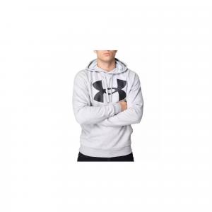 Bluza z kapturem Męska Under Armour Rival Big Logo Jasnoszary