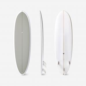 Deska surfingowa Olaian Hybrid 500 6'4 40 l + 3 finy