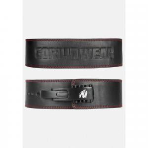 4 Inch Premium Leather Lever Belt - Czarny /3XL