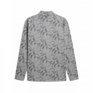 Męska bluza przedmeczowa z zamkiem 1/4 AC Milan PUMA Smokey Gray White