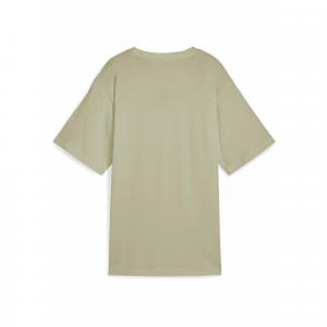 Damska koszulka o luźnym kroju ESS PUMA Lux Army Green