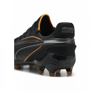 Buty piłkarskie KING ULTIMATE FG/AG PUMA Black Heat Fire Silver Orange Metallic