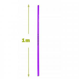 Laska gimnastyczna tyczka treningowa fioletowa 100 cm 1m