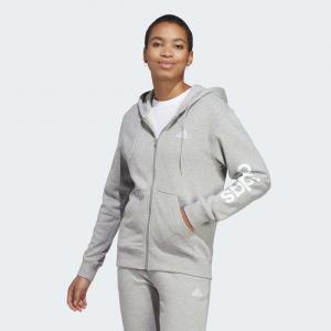 Bluza damska adidas Essentials Linear Full-Zip French Terry Hoodie