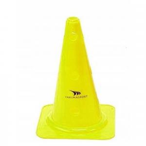 Pachołek wysoki z otworami – 38 cm | żółty | otwory 25mm
