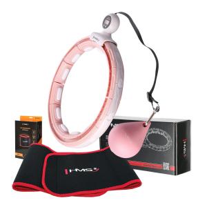 Zestaw hula hop magnetyczny HHM15 z licznikiem + pas wyszczuplający BR163 HMS