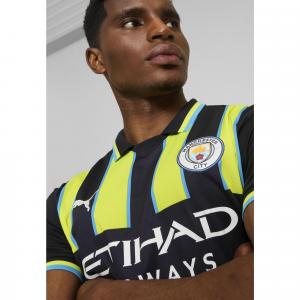 Męska koszulka wyjazdowa Manchester City 24/25 PUMA New Navy Yellow Glow Blue