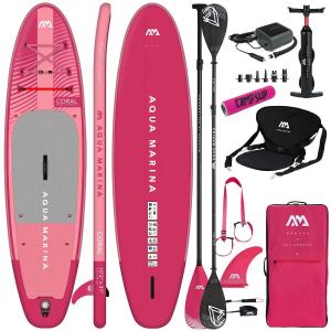 Deska Sup Pompowana Aqua Marina Coral Raspberry 10.2 + SUPER COMBO