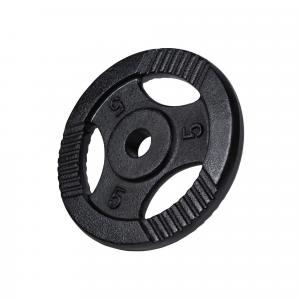 Obciążenie treningowe żeliwne Gorilla Sports Gripper czarne 1,25-20 kg