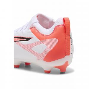 Młodzieżowe buty piłkarskie ULTRA 5 MATCH FG/AG PUMA White Black Glowing Red