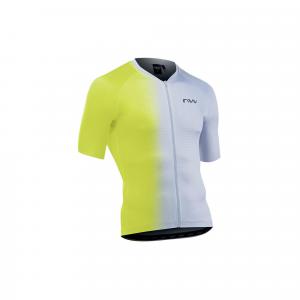 Koszulka rowerowa NORTHWAVE BLADE Jersey szaro żółta